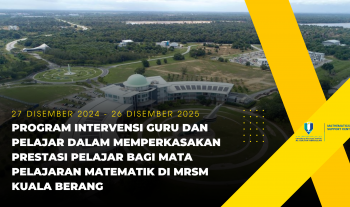 Program Intervensi Guru dan Pelajar dalam Memperkasakan Prestasi Pelajar bagi Mata Pelajaran Matematik di MRSM Kuala Berang